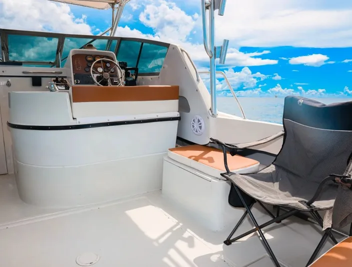 Scorpio 36 cockpit and helm