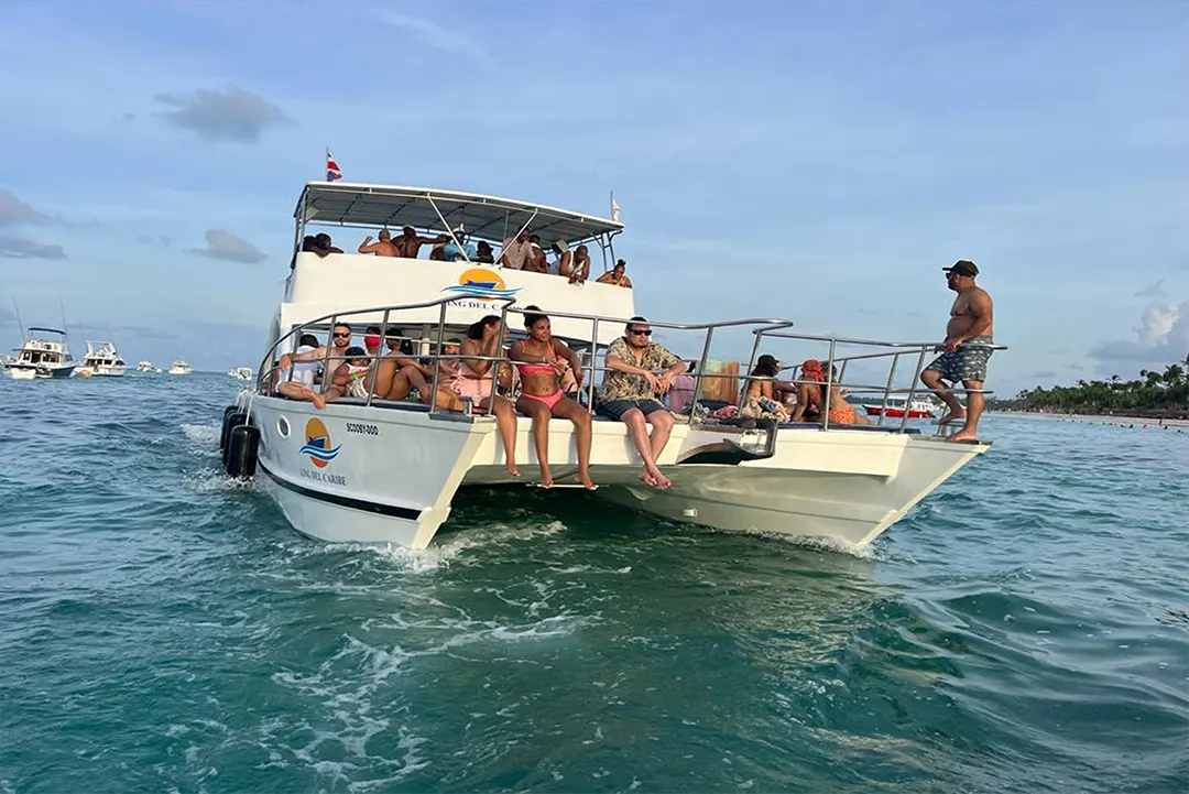 Private boat on the water