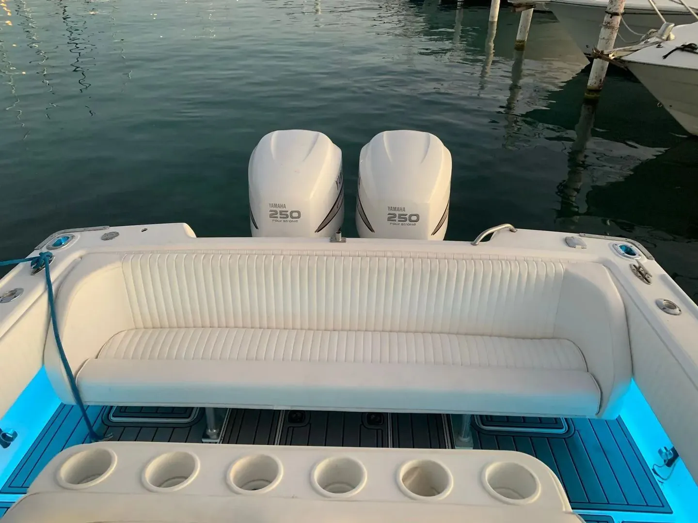 Intrepid 37 aft bench seating