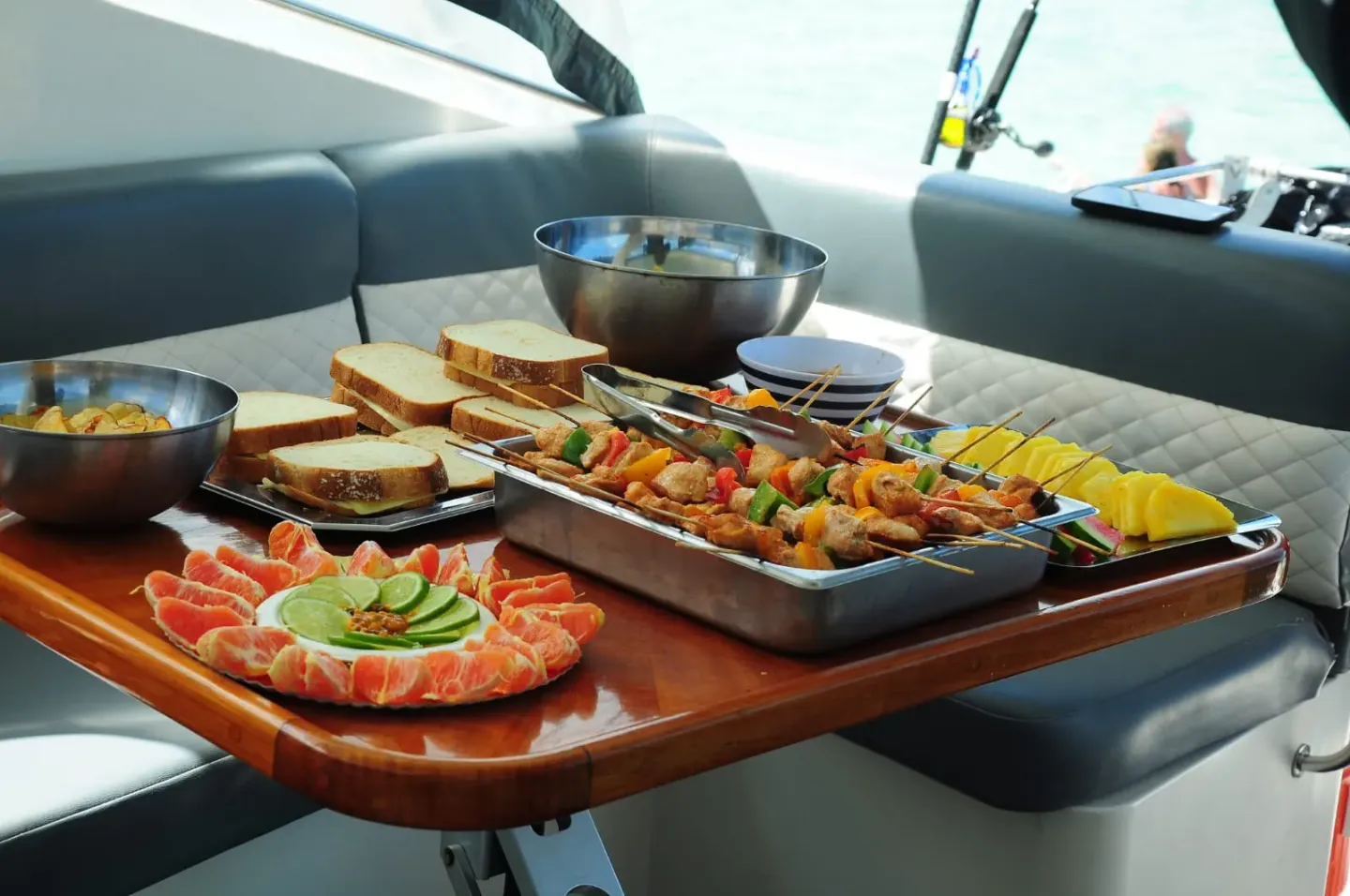 Princess 49 included food served on board